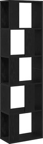 vidaXL Könyvszekrény Fekete tölgy 45 x 23,5 x 162,5 cm