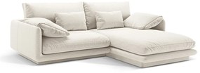 Fehér sarokkanapé (jobb oldali) Torino – Micadoni Home
