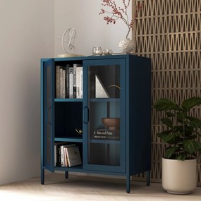 Vitrin GINA, 800 x 1015 x 400 mm, Modern: sötétkék