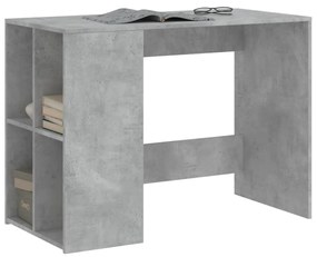 betonszürke szerelt fa íróasztal 102x50x75 cm