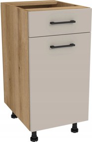 Konyhaszekrény fiókos doboz 40 Capri tölgy Evoke front kasmír matt