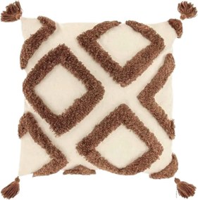 Díszpárna CRUZ 45x45 cm, barna