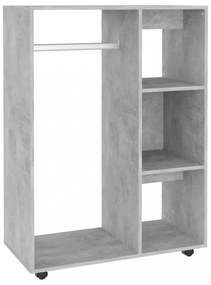 betonszürke szerelt fa ruhásszekrény 80 x 40 x 110 cm