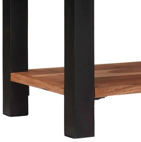 Könyvszekrény Barna, Fekete 50 x 30 x 75 cm Tömör Akácfa