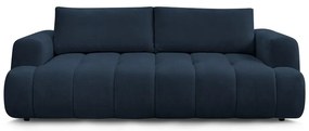 Sötétkék kinyitható-tárolóhelyes kanapé 251 cm Fuji – Bobochic Paris
