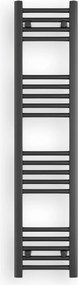 Törölközőszárító radiátor 30 x 130 cm - Nero Italia (fekete)