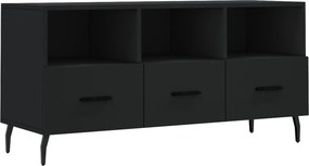 vidaXL fekete szerelt fa TV-szekrény 102 x 36 x 50 cm