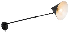 Design fali lámpa fekete állítható - Triangolo