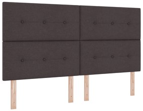 Boxspring Ágy Matrac Kávébarna 180x200 cm Szövet