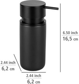 Wenko Silo kerámia szappanadagoló 250 ml, fekete