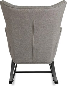 Hintafotel szürke szövet kárpittal – JACKSON