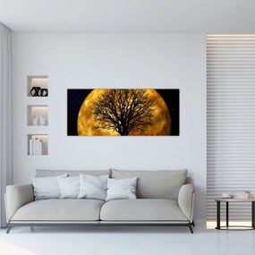 Holdok és sziluettek képe (120x50 cm)