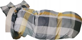 Ágyneműhuzat 160X200 Szatén Pamut Párnahuzat Garnitúra Kockás