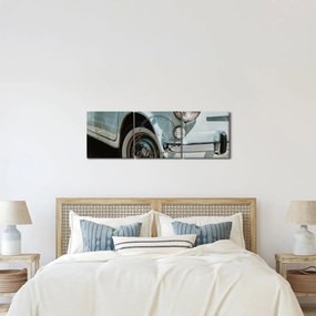 Kép - Fiat retro autó (órával) (90x30 cm)