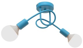 Gyerek mennyezeti lámpa OXFORD 2xE27/15W/230V kék