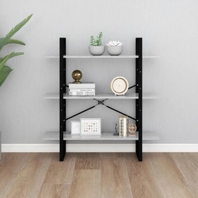 betonszürke forgácslap könyvszekrény 100 x 30 x 105 cm