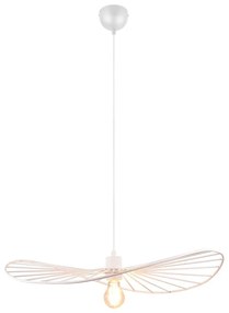 Fehér függőlámpa ø 60 cm Chapeau – Trio