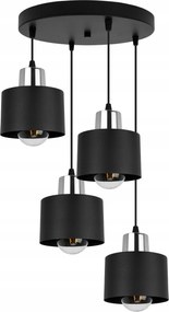 Függeszték Lámpa Mennyezeti Csillár Fekete Lámpabúra Modern Fém Loft