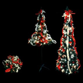 Aigostar - LED kültéri karácsonyfa 150xLED/230V 1,8m IP44 fekete hideg fehér