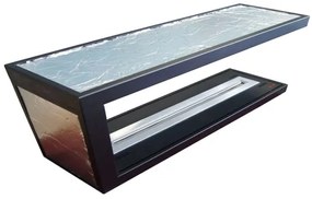 InFire - Sarok BIO kandalló 100x50 cm 3kW kétoldalú