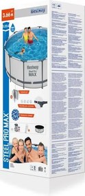 Bestway Navagio fémvázas medence szett 366 x 122 cm