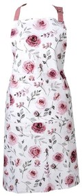 Rózsa virágos pamut vintage konyhai kötény Rustic Rose