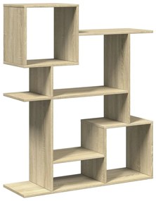 sonoma tölgy szerelt fa elválasztó könyvespolc 92x29x112 cm