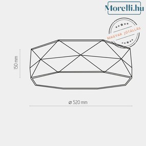 Mennyezeti Lámpa Szürke KANTOOR TK LIGHTING 1566