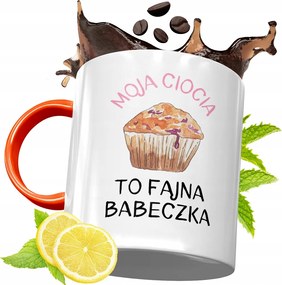 Narancssárga Bögre Nagynéninek Tökéletes Ajándék fényképes nyomtatással