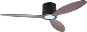 ZEVENTI - LED mennyezeti ventilátor VENTORA LED/24W/230V Wi-Fi Tuya fekete/dió + távirányító