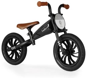 QPlay - Tolós bicikli FEDURO fekete/barna