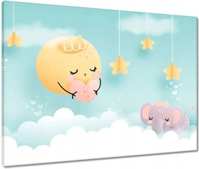 Vászonkép 80x60 Napsugár és elefánt lefekszenek