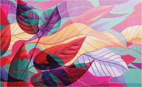 Fotótapéta Flizelina Dekoratív az irodába Absztrakt levelek 416x254 Ragasztó