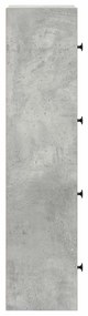 betonszürke szerelt fa könyvespolc 40x24x102 cm