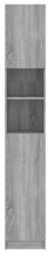 Szürke sonoma szerelt fa fürdőszobaszekrény 32 x 25,5 x 190 cm