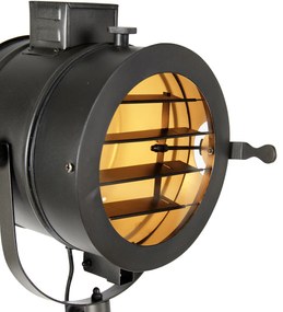 Háromlábú állólámpa fekete fával - Radient