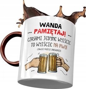 Bordó Bögre Vanda Feleség Barátnő Ajándék Nyomtatott Fotóval