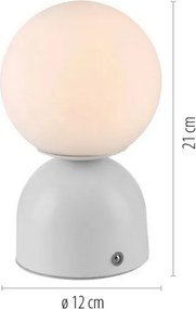 Schöner Wohnen 19218-16 - LED-fényerőszabályozású asztali lámpa RUDI LED/1,2W/5V fehér