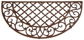 Félkör alakú öntöttvas lábtörlő, 67 x 34 cm