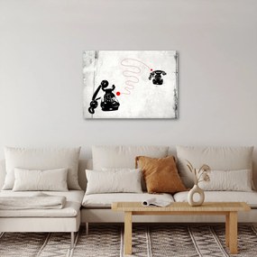 Kép - Telefon rajza Banksy stílusában (70x50 cm)