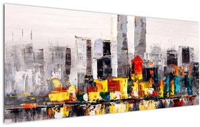 Kép - A nagyváros festménye (120x50 cm)