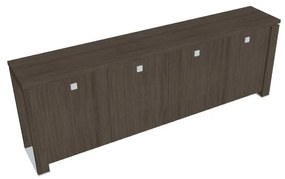 Verno+ alacsony szekrény 260 x 46 x 90 cm, antracit tölgy