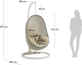 Damila kerti függőfotel állvánnyal - Kave Home