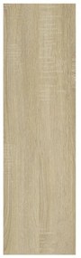 sonoma tölgy szerelt fa fali polc 75 x 16 x 55 cm