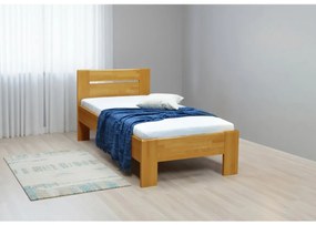 Egyszemélyes ágy AMBER 90x200 cm, világos dió