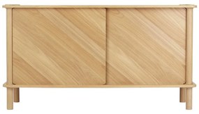 Natúr színű tölgyfa komód tolóajtóval 135x73,5x48 cm Italic – UMAGE