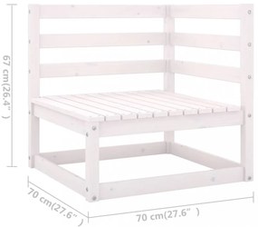 5 részes tömör fenyőfa kerti ülőgarnitúra párnákkal