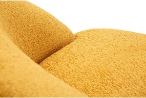 Mustársárga buklé fotel Ginerva – Mauro Ferretti