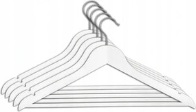 5 Db-os Fa Ruhaakasztó Szett Fehér
