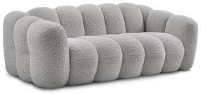 Világosszürke buklé kanapé 232 cm Hippolyte – Bobochic Paris